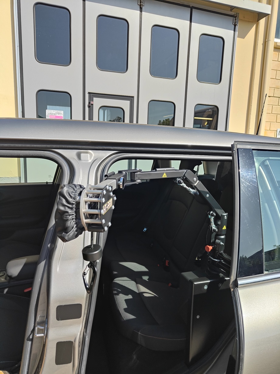 Verricello solleva carrozzina