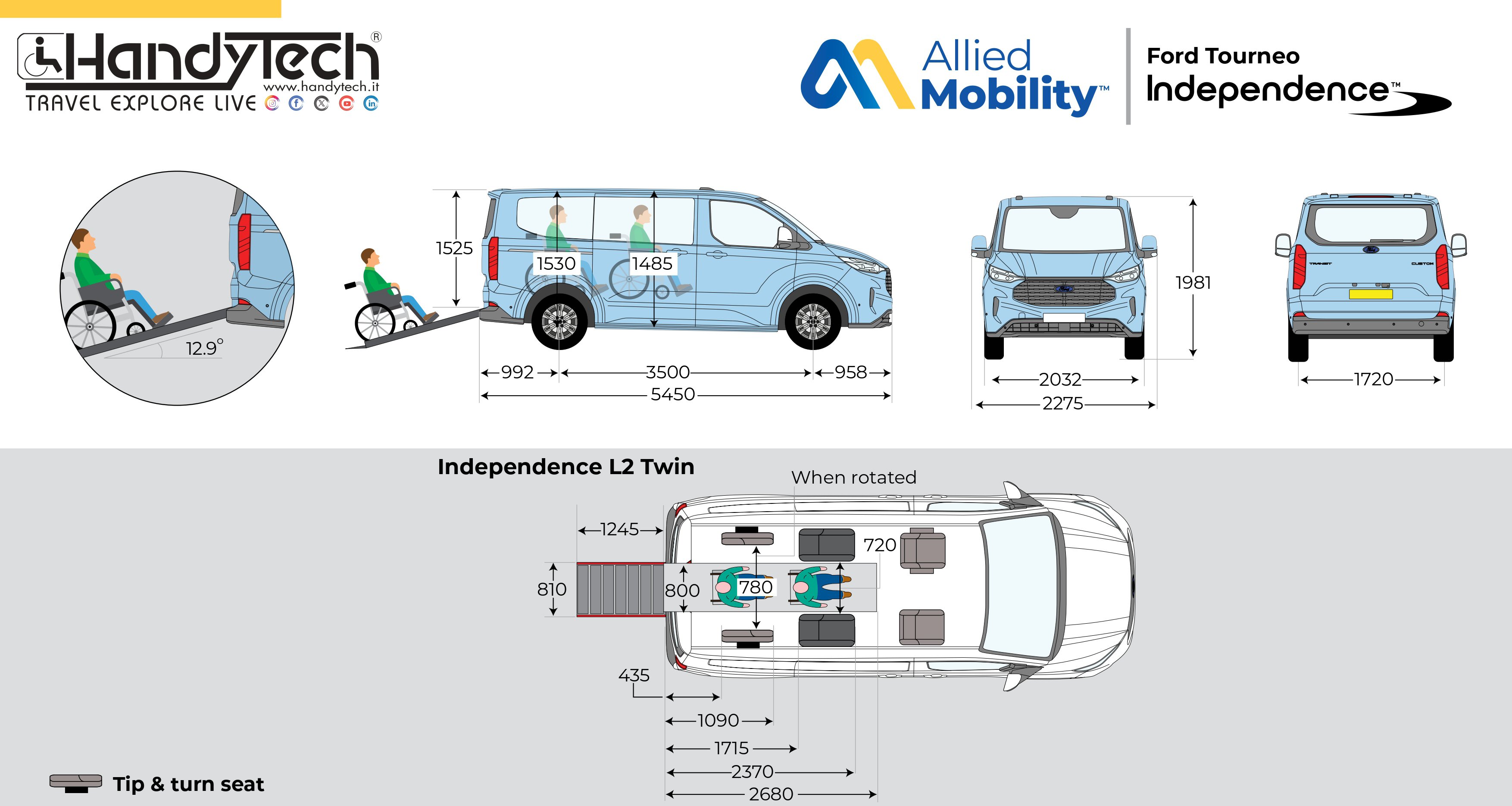 Ford Tourneo Custom "INDEPENDENCE TWIN"
